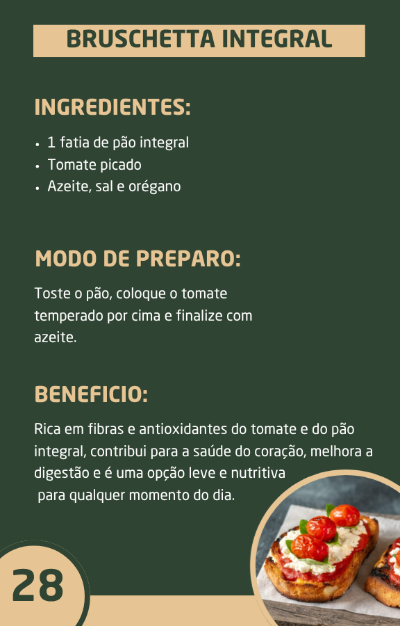 Livro Digital com 30 Receitas Saudáveis e Rápidas para o Dia a Dia!