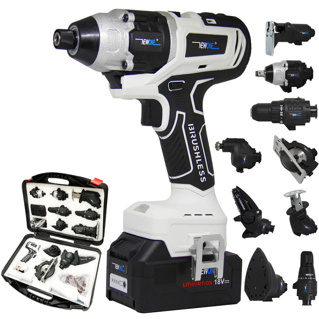 Kit 10 em 1 Parafusadeira Furadeira Lixadeira Serra Martelete Elétrico Espatulas + 2 Brindes Exclusivos