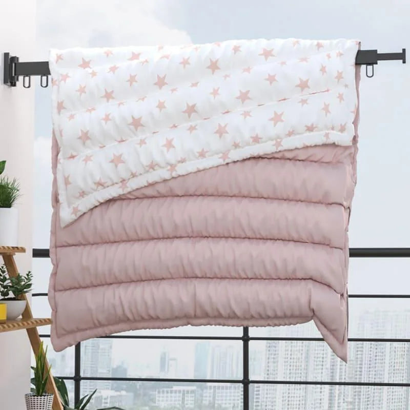 Varal Retrátil de Alumínio para Parede Suporta até 25kg