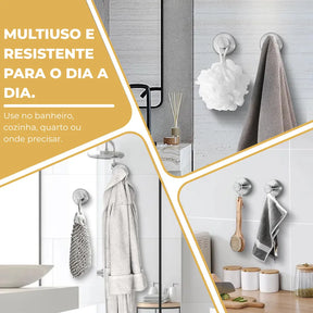 FixPro® – Gancho de Ventosa Premium (Fixação Ultra Forte sem Furos!) – Compre 1 Leve 2!