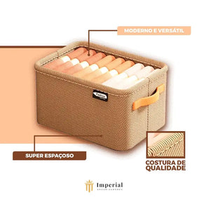 [Compre 1 Leve 3] Organizador de Roupas Dobrável Imperial Box® + Brinde: Cabide Flexível 9 em 1
