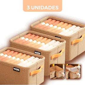 [Compre 1 Leve 3] Organizador de Roupas Dobrável Imperial Box® + Brinde: Cabide Flexível 9 em 1