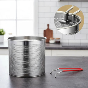 Panela Fritadeira Com Cesto Inox FryChef® + Brinde: Espátula de Inox