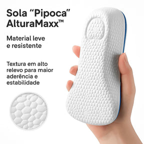 AlturaMaxx™ – Palmilha Ortopédica Invisível +3,5cm