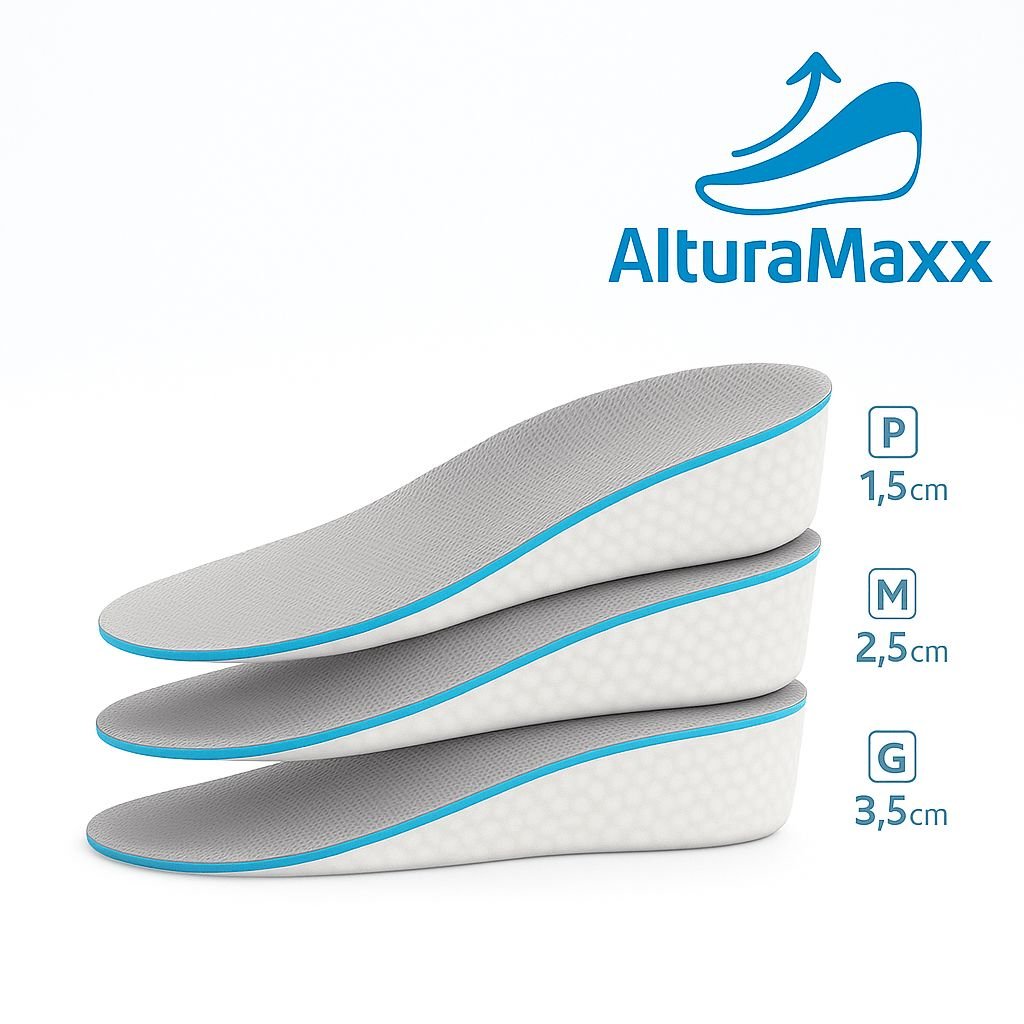 AlturaMaxx™ – Palmilha Ortopédica Invisível +3,5cm