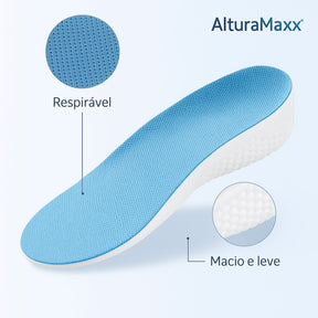 AlturaMaxx™ – Palmilha Ortopédica Invisível +3,5cm