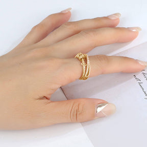 Anel Anti Ansiedade - Presente Para Filha Banhado a Ouro 18k