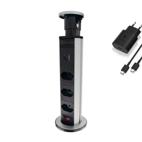 Torre de Tomada Retrátil Multiplug